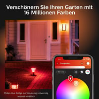 Lampă de perete de exterior Philips Hue Impress, iluminat pentru grădină, design îngust 10