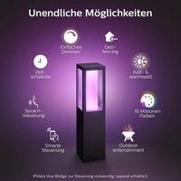 Philips Hue Impress vanjska podna svjetiljka, vrtna rasvjeta, crna 2