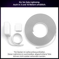 Philips Hue Indoor Smart LED Solo svetelný pás, základná súprava, 5 m, RGB a biele svetlo, kompatibilné s Alexa, Google Assistant a Apple HomeKit, 1 ks 2