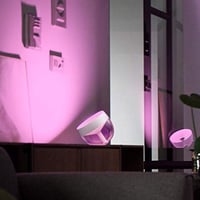 Stolná LED lampa Philips Hue Iris White and Color Ambiance, biela, 16 miliónov farieb, stmievateľná, inteligentná, kompatibilná s Alexou 2