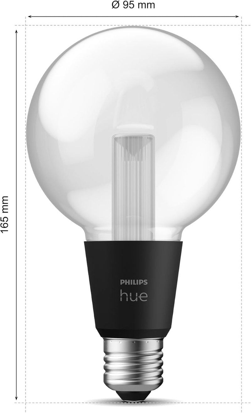 Philips Hue Lightguide G95 okos izzó, fehér és színes fény, Bluetooth, Alexa - Globe G95