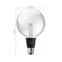 Bec inteligent LED Philips Hue Lightguide, formă ST70 Globe, soclu E27, iluminat ambiental 8