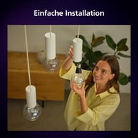 Bec inteligent LED Philips Hue Lightguide, formă ST70 Globe, soclu E27, iluminat ambiental 6