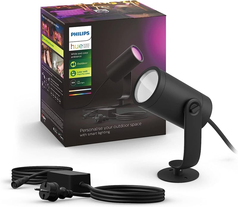 Philips Hue Lily vanjski vrtni reflektor, standardni komplet s napajanjem od 40 W