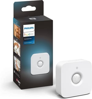Senzor de mișcare de interior Philips Hue, cu senzor de lumină naturală, pentru iluminat inteligent - alb