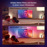 Philips Hue Play Gradient Lightstrip 65-palcové podsvietenie TV, 16 miliónov farieb, inteligentný LED pásik, čierny 8