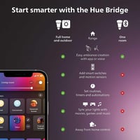 Bandă LED Philips Hue Play Gradient pentru retroiluminare TV de 75 inchi, 16 milioane de culori, inteligentă, negru 2