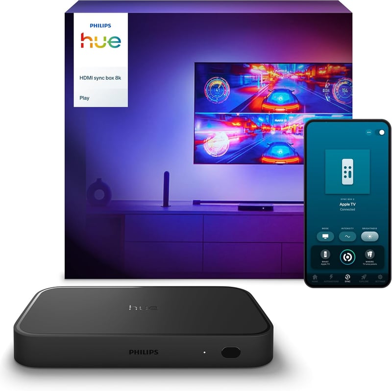 Philips Hue Play HDMI Sync Box 8K - LED szinkronizáló eszköz 4 készülékhez