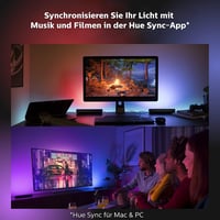 Set 2 bare luminoase LED Philips Hue Play, negru, 16 milioane de culori, control prin aplicație, compatibil cu Amazon Alexa 6