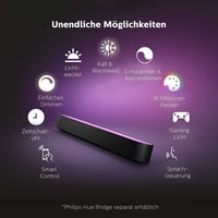 Set 2 bare luminoase LED Philips Hue Play, negru, 16 milioane de culori, control prin aplicație, compatibil cu Amazon Alexa 5