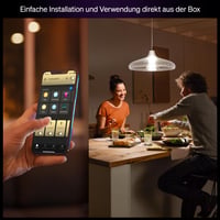 Inteligentná LED žiarovka Philips Hue A60, teplé biele svetlo 2700K, pätica E27, 7W, 810 lúmenov, stmievateľná, kompatibilná s Alexa, Google Assistant a Apple Home 2
