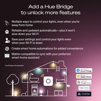 Inteligentná LED žiarovka Philips Hue A67, teplé biele svetlo 2700K, pätica E27, 13,5W, 1600 lúmenov, stmievateľná, kompatibilná s Alexa a Google Assistant 4