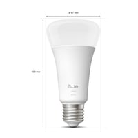 Inteligentná LED žiarovka Philips Hue A67, teplé biele svetlo 2700K, pätica E27, 13,5W, 1600 lúmenov, stmievateľná, kompatibilná s Alexa a Google Assistant 5