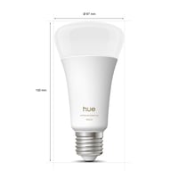 Inteligentná LED žiarovka Philips Hue A67, White Ambiance, pätica E27, 11,8 W, 1600 lm, 1000K – 20000K, stmievateľná, kompatibilná s Alexa a Google Assistant 10