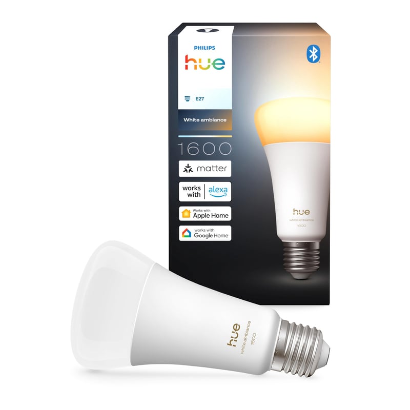 Inteligentná LED žiarovka Philips Hue A67, White Ambiance, pätica E27, 11,8 W, 1600 lm, 1000K – 20000K, stmievateľná, kompatibilná s Alexa a Google Assistant