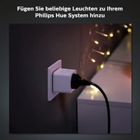 Priză inteligentă Philips Hue albă - controlul luminilor Hue prin comandă vocală și aplicație de oriunde 2