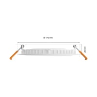 Inteligentné zapustené svietidlo Philips Hue Slim, 170 mm, biele a farebné svetlo, Bluetooth, hlasové ovládanie Alexa, Apple Home a Google Assistant, biele 10