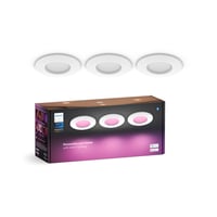 Inteligentné vstavané bodové svietidlo Philips Hue Slim, 3 ks - 90 mm - biele a farebné svetlo - Bluetooth - kompatibilné s Alexa, Apple Home a Google Assistant 1