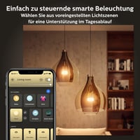 Bec LED Philips Hue White Ambiance E27 A60 1100lm – set de 2 bucăți, lumină albă 4