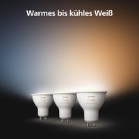 Philips Hue White Ambiance GU10 LED spot žarulja, pakiranje od 3 komada – Pametna žarulja s prigušivanjem, toplo i hladno bijelo svjetlo, glasovno upravljanje i aplikacija 2