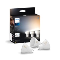 Philips Hue White Ambiance GU10 LED spot žarulja, pakiranje od 3 komada – Pametna žarulja s prigušivanjem, toplo i hladno bijelo svjetlo, glasovno upravljanje i aplikacija 1
