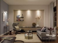 Philips Hue White Ambiance GU10 LED bodové svietidlo 2 ks, 400 lm, stmievateľná inteligentná žiarovka, teplé biele svetlo, hlasové ovládanie a podpora aplikácie 2