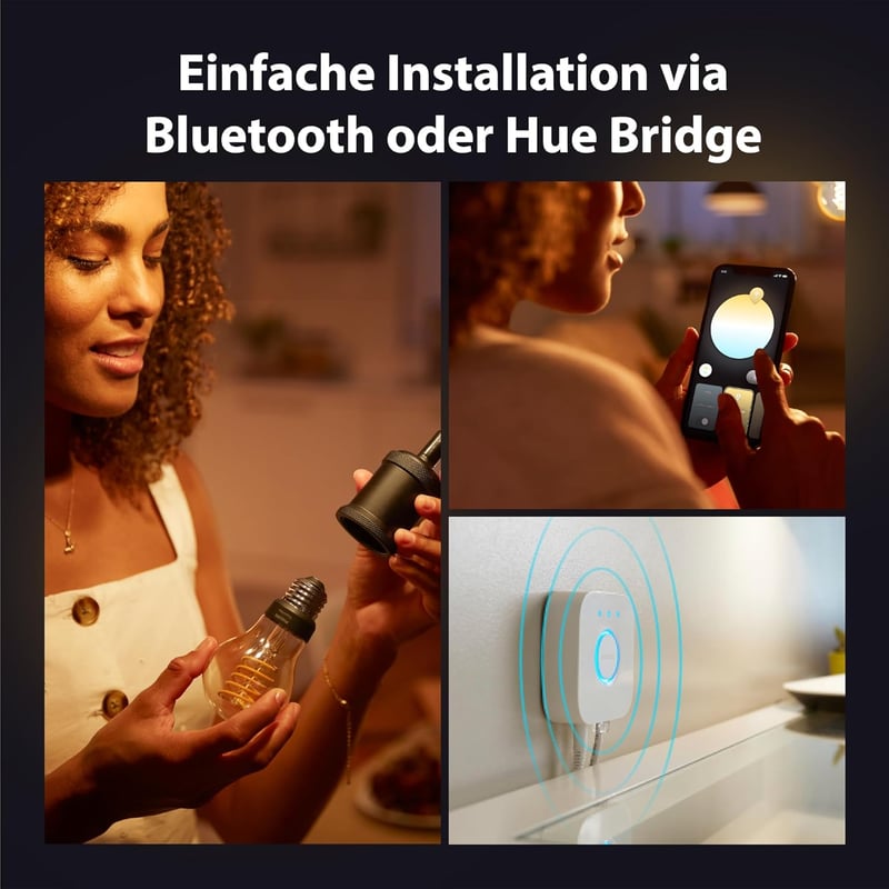 Philips Hue White Ambience E27 7W dimmelhető okos izzó 3db