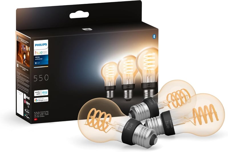 Philips Hue White Ambience E27 7W dimmelhető okos izzó 3db