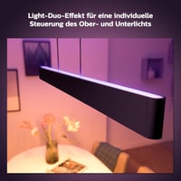 Závesné LED svietidlo Philips Hue White and Color Ambiance Ensis, čierne, 5500 lm, 16 miliónov farieb, stmievateľné, ovládanie aplikáciou, kompatibilné s Alexa 3