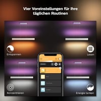 Závesné LED svietidlo Philips Hue White and Color Ambiance Ensis, biele, stmievateľné, 16 miliónov farieb, ovládanie aplikáciou, kompatibilné s Alexa, 5500 lm 5