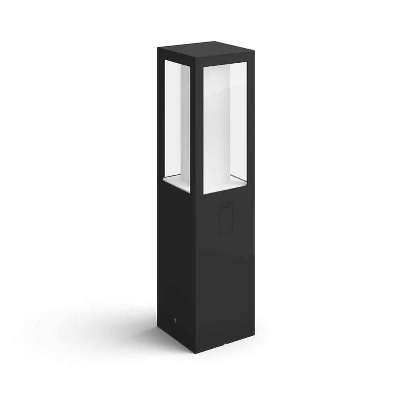 Set de bază lampă de exterior Philips Hue White and Color Ambiance Impress - Aluminiu negru, compatibil cu Alexa, Google Assistant și Apple HomeKit