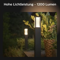 Philips Hue White and Color Ambiance Impress vanjska stazna rasvjeta, 1180 lm, 16 milijuna boja, glasovno upravljanje i aplikacija, crna 3