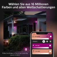 Philips Hue White and Color Ambiance Impress vanjska stazna rasvjeta, 1180 lm, 16 milijuna boja, glasovno upravljanje i aplikacija, crna 4