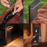 Vonkajšie stojanové svietidlo Philips Hue White and Color Ambiance Nyro, čierne, 1020 lm, 16 miliónov farieb, stmievateľné, ovládanie cez aplikáciu, kompatibilné s Alexa 5