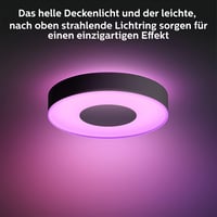 Stropné svietidlo Philips Hue White & Color Ambiance Infuse, veľkosť M, čierne, 2100 lm, stmievateľné, 16 miliónov farieb, ovládanie cez Alexu a aplikáciu 3