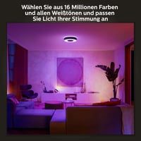 Stropné svietidlo Philips Hue White & Color Ambiance Infuse, veľkosť M, čierne, 2100 lm, stmievateľné, 16 miliónov farieb, ovládanie cez Alexu a aplikáciu 4