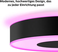 Stropné svietidlo Philips Hue White & Color Ambiance Infuse, veľkosť M, čierne, 2100 lm, stmievateľné, 16 miliónov farieb, ovládanie cez Alexu a aplikáciu 2