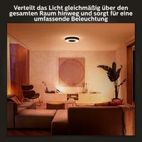 Stropné svietidlo Philips Hue White & Color Ambiance Infuse, veľkosť M, čierne, 2100 lm, stmievateľné, 16 miliónov farieb, ovládanie cez Alexu a aplikáciu 5