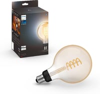 Philips Hue White E27 filament velika globus žarulja G125, 550 lm, toplo bijelo svjetlo, prigušiva, upravljanje putem aplikacije, kompatibilna s Alexom, 1 kom. 1