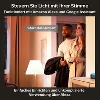 Bec LED Philips Hue White E27, 1055 lm, lumină albă caldă, reglabil, control prin aplicație, compatibil cu Amazon Alexa, 1 buc. 9