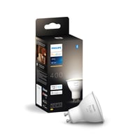LED bodové svietidlo Philips Hue White GU10, 1 ks (400 lm), stmievateľná inteligentná žiarovka s teplým bielym svetlom, s ovládaním hlasom a cez aplikáciu 1