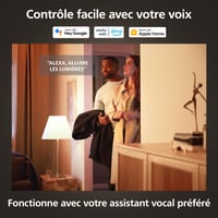 LED bodové svietidlo Philips Hue White GU10, 1 ks (400 lm), stmievateľná inteligentná žiarovka s teplým bielym svetlom, s ovládaním hlasom a cez aplikáciu 7
