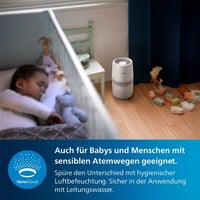 Philips Humidifier 2000 Series Párásító, 99,97%-kal Kevesebb Baktériummal, 2L Tartály, 31m² Helyiséghez, Ultra Csendes 32dB, Automata Kikapc 7