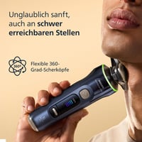 Aparat de ras umed și uscat pentru bărbați Philips i9000 Prestige Ultra, senzor de presiune și mișcare, 5+1 accesorii pentru stilizarea bărbii, mașină de tuns pentru nas, stație de curățare, XP9401/38 4