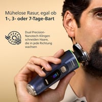 Aparat de ras umed și uscat pentru bărbați Philips i9000 Prestige Ultra, senzor de presiune și mișcare, 5+1 accesorii pentru stilizarea bărbii, mașină de tuns pentru nas, stație de curățare, XP9401/38 5