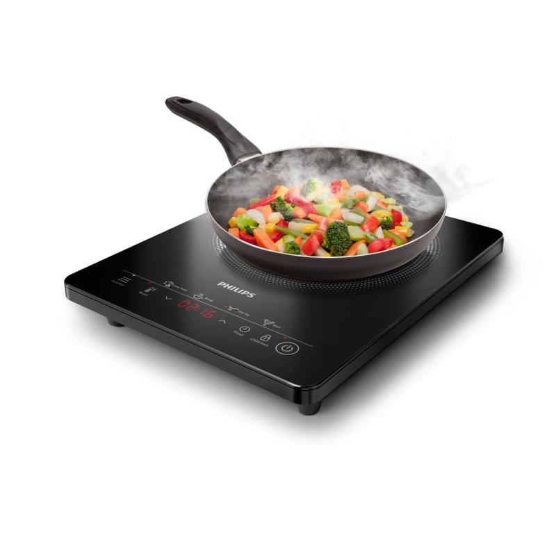 Plită cu inducție Philips 3000 - Negru, afișaj cu panou tactil