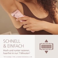 Aparat de ras electric fără fir pentru femei Philips Lady Shaver Seria 8000 BRL129/00, pentru utilizare umedă și uscată, cu cap flexibil cu 3 lame, lumină LED și autonomie de 100 de minute 6