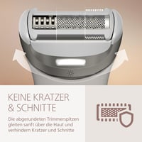 Aparat de ras electric fără fir Philips Lady Shaver Seria 8000 BRL159/00 pentru femei, utilizare umedă și uscată, 3 lame, cap flexibil, LED, față/picioare/corp/zonă inghinală, 100 minute 9