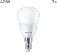 Philips LED 40W P45 E14 meleg fehér fényforrás 3 darab 2