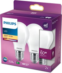 Philips LED Classic E27 60W Meleg Fehér Izzó Matt 2db 4